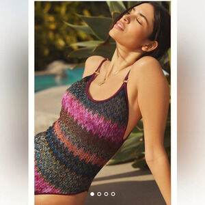 PQ Joy Scoop-Neck One-Piece Swimsuit Size L